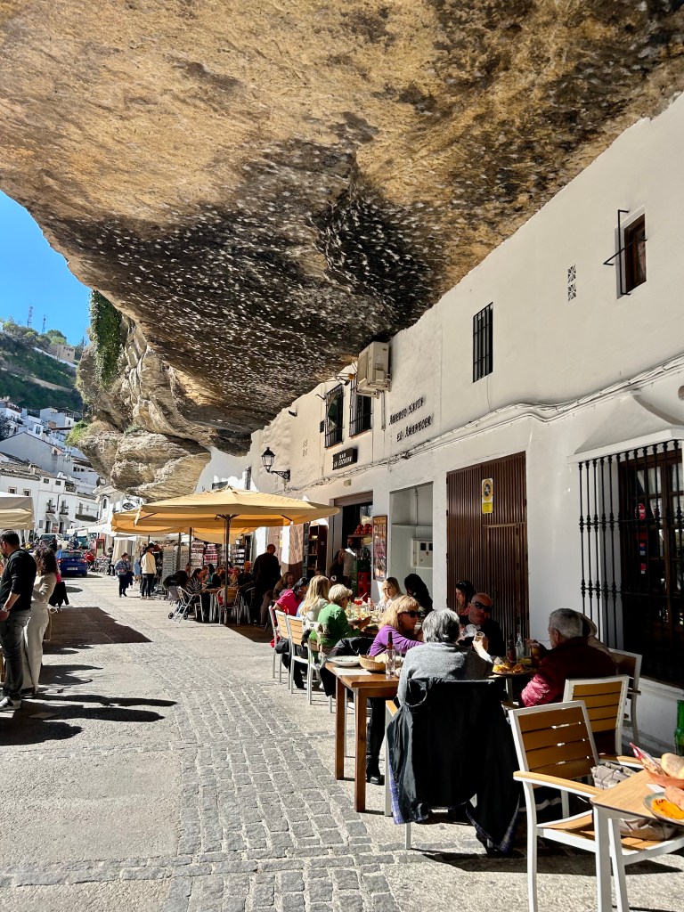 Setenil de las Bodegas, tiny village build on the rocks.